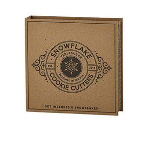 Set of 6 Nestled Snowflake Cookie Cutters, New in Box